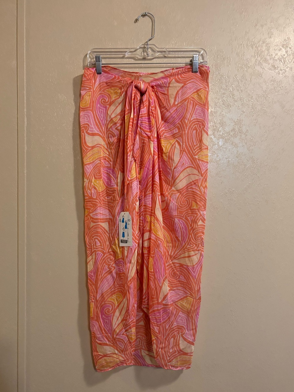 NWT Time and Tru Printed Pareo Sarong OS
